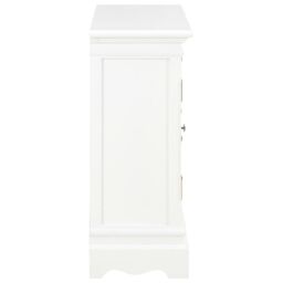 Berkfield Home Sideboard White 70x28x70 cm Solid Pine Wood - Size: 70 x 28 x 70 cm - thumbnail 4
