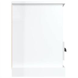 Berkfield Home TV Cabinet High Gloss White 100x35x50 cm Engineered Wood - Size: 100 x 35 x 50 cm - thumbnail 8
