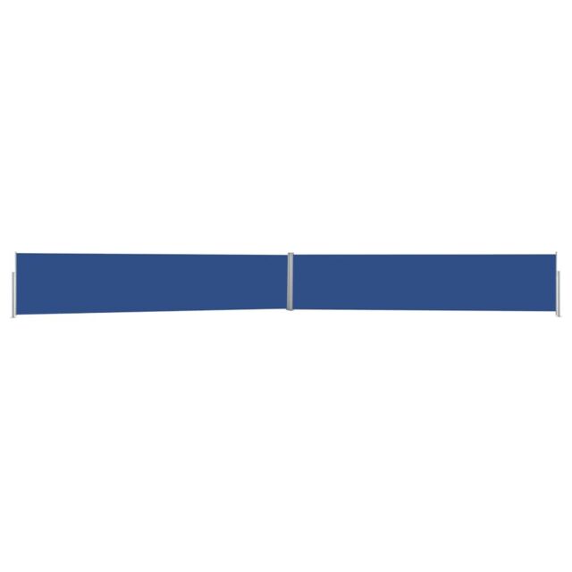 Berkfield Home Patio Retractable Side Awning 140x1200 cm Blue - image 1