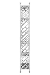 Orsina Monochromatic Silver Tiles Design Bookshelf, Silver Finish Bookshelf With Lattice Pattern, Tall Shelving Unit - thumbnail 3