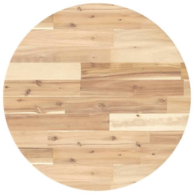 Berkfield Home Table Top Round √ò60x4 cm Solid Wood Acacia in Brown - Size: 60x4 cm - image 1