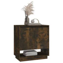 Berkfield Home Sideboard Smoked Oak 70x41x75 cm Engineered Wood in Brown - Size: 70 x 41 x 75 cm - thumbnail 6