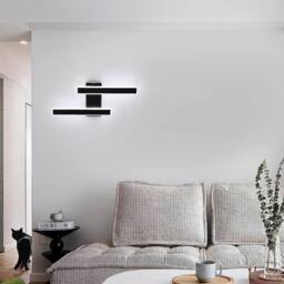 Pheashine Black Long LED Wall Sconces, 32W 6500K Modern Acrylic Wall Light, 44cm - thumbnail 4