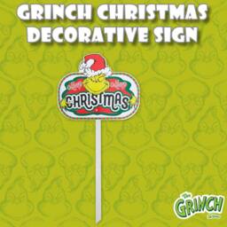 VFM e-Store Grinch Christmas Decorative Sign Merry 24 Pack in Green - thumbnail 3