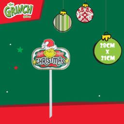 VFM e-Store Grinch Christmas Decorative Sign Merry 24 Pack in Green - thumbnail 2