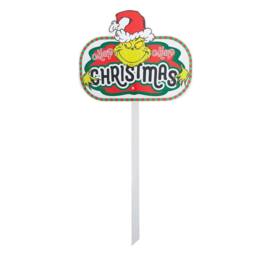 VFM e-Store Grinch Christmas Decorative Sign Merry 24 Pack in Green - thumbnail 1