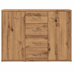Berkfield Home Sideboard Artisan Oak 88x30x64 cm Engineered Wood in Brown - Size: 88 x 30 x 64 cm - thumbnail 4