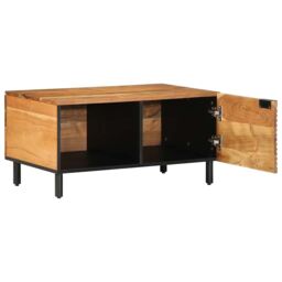 Berkfield Home Coffee Table 80x50x40 cm Solid Wood Acacia in Brown - Size: 80 x 50 x 40 cm - thumbnail 2