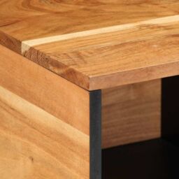 Berkfield Home Coffee Table 80x50x40 cm Solid Wood Acacia in Brown - Size: 80 x 50 x 40 cm - thumbnail 8