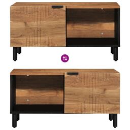 Berkfield Home Coffee Table 80x50x40 cm Solid Wood Acacia in Brown - Size: 80 x 50 x 40 cm - thumbnail 6