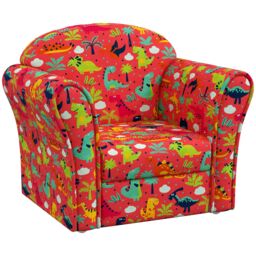 AIYAPLAY Kids Armchair Toddler Sofa Chair Bedroom Playroom in Red - thumbnail 2