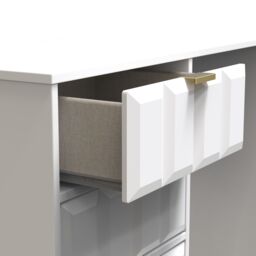 Ready Assembled 2 U Metro 4 Drawer Vanity (Ready Assembled) in White - Size: Medium - thumbnail 9