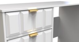 Ready Assembled 2 U Metro 4 Drawer Vanity (Ready Assembled) in White - Size: Medium - thumbnail 8
