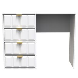 Ready Assembled 2 U Metro 4 Drawer Vanity (Ready Assembled) in White - Size: Medium
