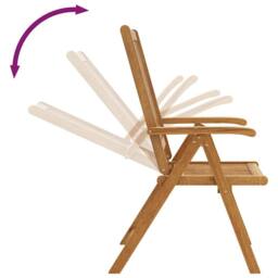 Berkfield Home Durable Folding Garden Chairs 2 pcs Solid Acacia Wood Brown - thumbnail 9