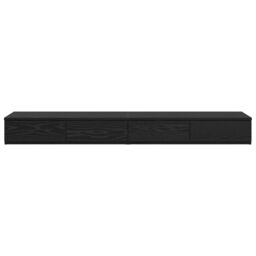 Berkfield Home Bed Drawers Black 140x36.5x16.5 cm Built from Engineered Wood - thumbnail 6