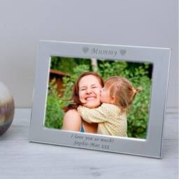 Uniqueful Women's Personalised Mummy Silver Plated Frame 7 x 5 Mothers Day Gift for Mum - thumbnail 3