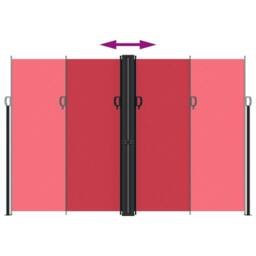 Berkfield Home Retractable Side Awning Red 220x1000 cm - thumbnail 5