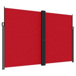 Berkfield Home Retractable Side Awning Red 220x1000 cm - thumbnail 2
