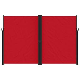 Berkfield Home Retractable Side Awning Red 220x1000 cm - thumbnail 3