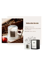 SHEONLY Soy Wax Scented Candle with Bell Shaped Glass Cup, Valley After the Rain in White - thumbnail 2