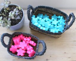 KDMD Banana Leaf & Hitam Raffia Square Basket- Set of 3 - thumbnail 3