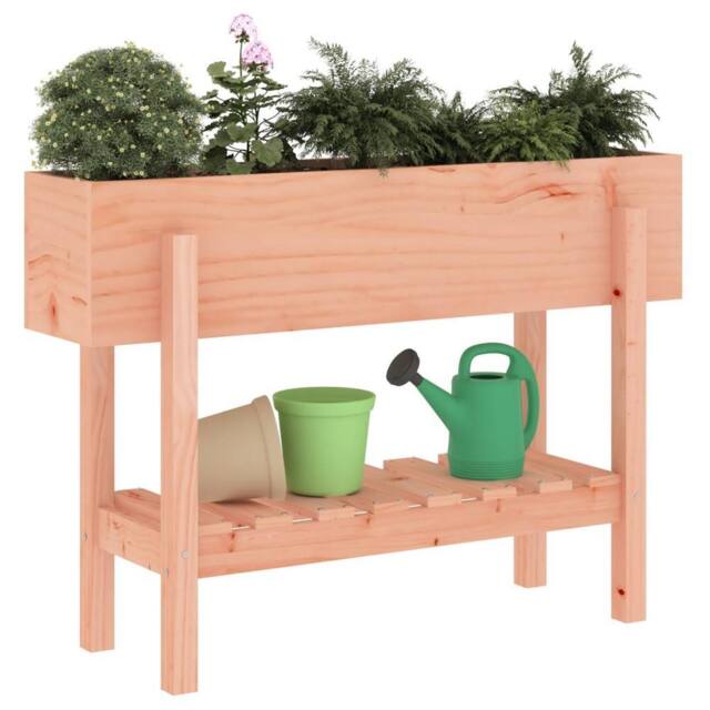 Berkfield Home Garden Raised Bed 101x30x69 cm Solid Wood Douglas in Light Brown - Size: 101 x 30 x 69 cm - image 1