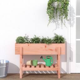 Berkfield Home Garden Raised Bed 101x30x69 cm Solid Wood Douglas in Light Brown - Size: 101 x 30 x 69 cm - thumbnail 2
