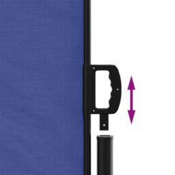 Berkfield Home Retractable Side Awning Blue 220x1200 cm - thumbnail 6