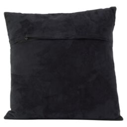 Orsina Bosie Safira Black & Grey Hair on Leather Cushion - thumbnail 4