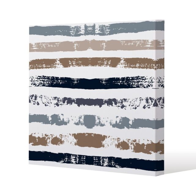 Benjamin Tate Design Brush strokes (Canvas Print) / 114 x 114 x 4cm in Natural - Size: 114 x 114 x 4 cm - image 1