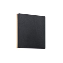Nordlux Modern Outdoor Wall Light Black Aluminium Intergrated LED 20, 000hrs - Mains Powered, IP54 - thumbnail 1