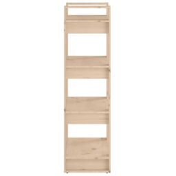 Berkfield Home Book Cabinet/Room Divider 60x35x125 cm Solid Wood in Brown - Size: 60 x 35 x 125 cm - thumbnail 4