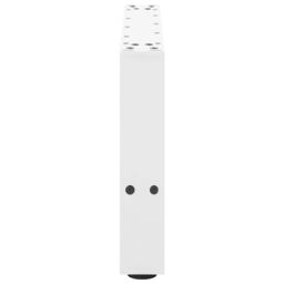 Berkfield Home Coffee Table Legs White 2 pcs 50x(30-31) cm Steel - thumbnail 6