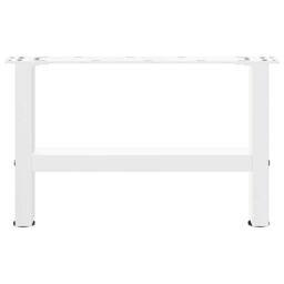 Berkfield Home Coffee Table Legs White 2 pcs 50x(30-31) cm Steel - thumbnail 5