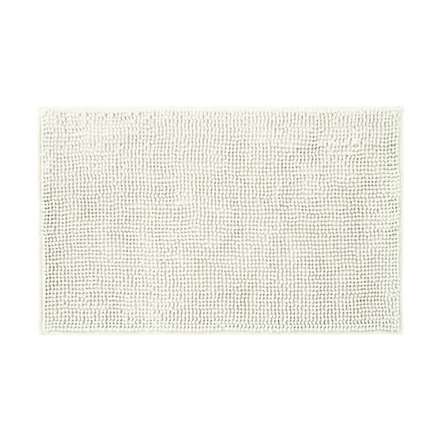 Allure Bath Fashions Chenille Bobble Bath Mat 60 x 90cm - Super Soft Microfibre & Non-Slip in Cream - Size: 60 x 90 cm - image 1
