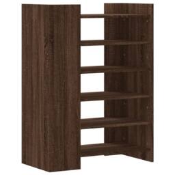 Berkfield Home Shoe Cabinet Brown Oak 74.5x37.5x100 cm Engineered Wood - thumbnail 6