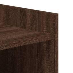 Berkfield Home Shoe Cabinet Brown Oak 74.5x37.5x100 cm Engineered Wood - thumbnail 8