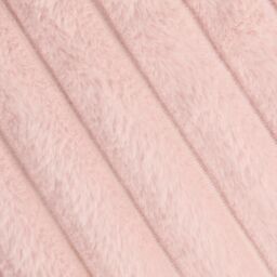 OHS 2 x Faux Fur Thick Rib Cushion Covers in Pink - Size: 45 cm x 45 cm - thumbnail 5