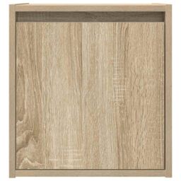 Berkfield Home Wall-Mounted Bedside Cabinet Sonoma Oak 38x34x40 cm in Brown - Size: 38 x 34 x 40 cm - thumbnail 6