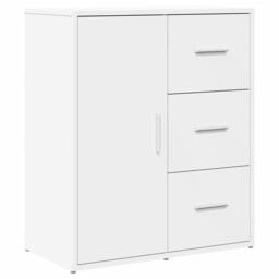 Berkfield Home Sideboard White 60x31x70 cm Engineered Wood - Size: 60 x 31 x 70 cm - thumbnail 1