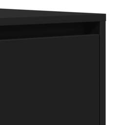Berkfield Home Sideboard Black 120x41x75 cm Engineered Wood - Size: 120 x 41 x 75 cm - thumbnail 9
