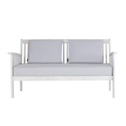 Charles Bentley Acacia White Washed 4 Piece Garden Outdoor Lounge Set in Natural - thumbnail 6