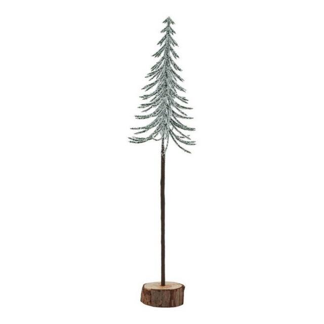 Lemon Pavilion Furniture and Decor Large Snowy Spindle Tree in Wood Log - Plastic - Height 35 cm - Brown - image 1