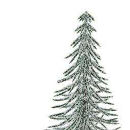 Lemon Pavilion Furniture and Decor Large Snowy Spindle Tree in Wood Log - Plastic - Height 35 cm - Brown - thumbnail 2