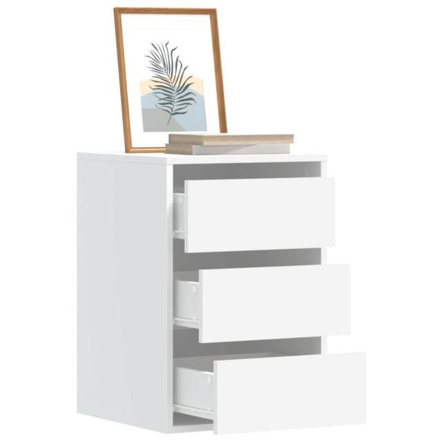 Berkfield Home Corner Chest of Drawers White 40x41x58 cm Engineered Wood - Size: 40 x 41 x 58 cm - image 1