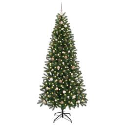Berkfield Home Artificial Christmas Tree with 300 LEDs Green 240 cm PE & PVC - thumbnail 3