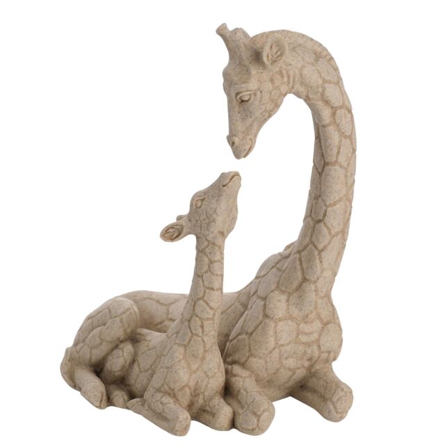 Naturecraft Giraffe & Calf Sandstone Finish Figurine in Natural - image 1