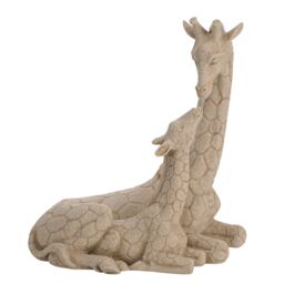 Naturecraft Giraffe & Calf Sandstone Finish Figurine in Natural - thumbnail 2