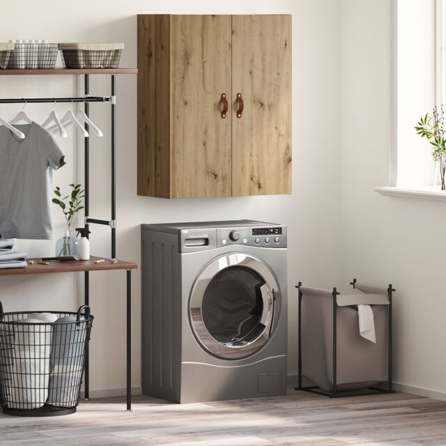 Berkfield Home Wall Mounted Cabinet Brown 69.5 x 34 x 90 cm Engineered wood - image 1